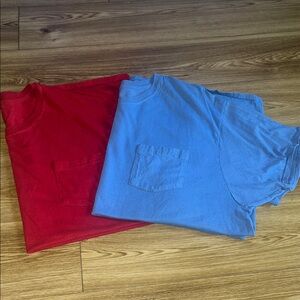 Hanes Men's Short Sleeve Blue Tee 2x